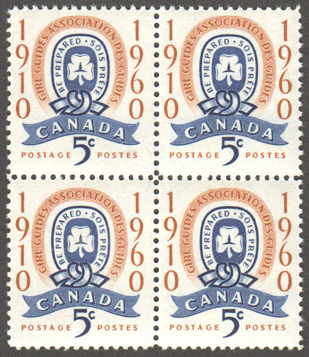 Canada Scott 389 MNH Block - Click Image to Close